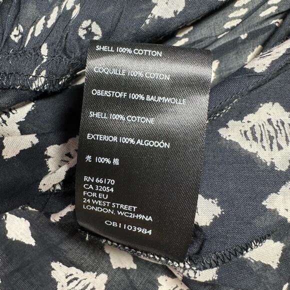 Free People Dress Womens Small Black Hearts Desire Cotton Mini Ivory Boho New - Picture 7 of 12